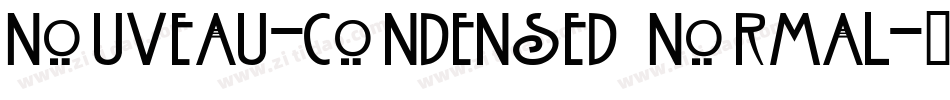 Nouveau-Condensed Normal字体转换